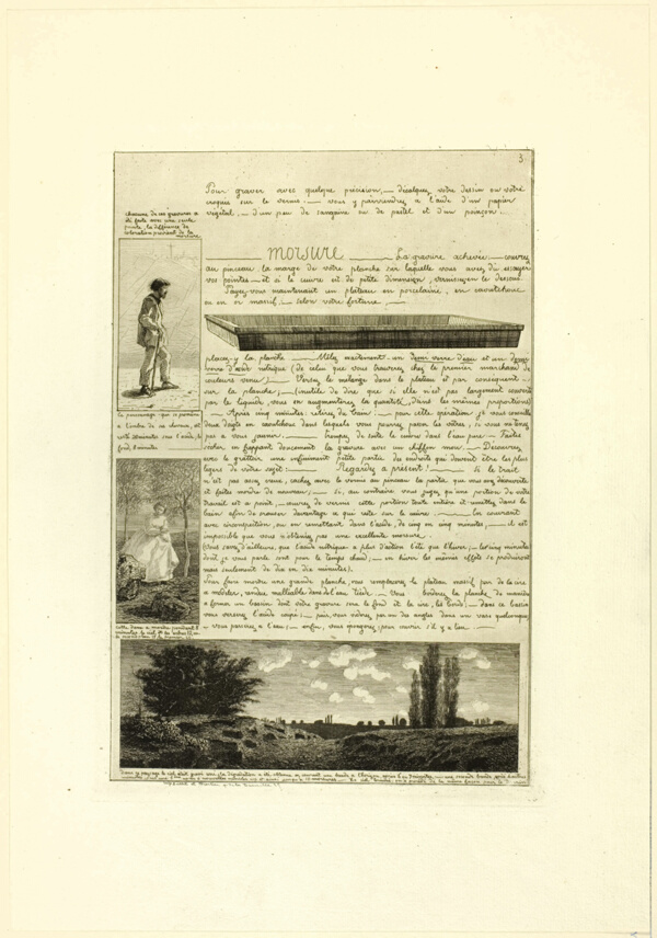 Page Three, from Letter on the Elements of Etching
