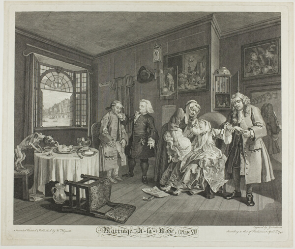 Plate Six, from Marriage à la Mode