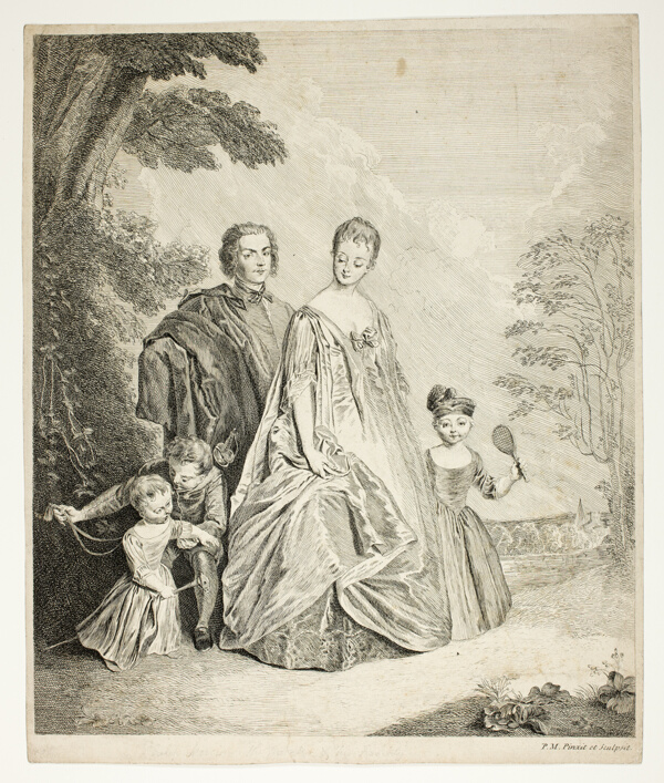 The Family Promenade, also called Philippe Mercier, His First Wife, and Family