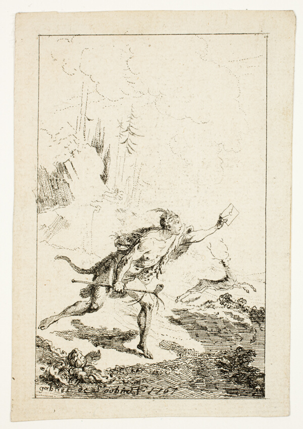 Messenger Sent to M. Saint-Denis, by M. Belle-Isle, Prisoner, plate three from Les Nouveaux Voyages aux Indes Occidentales