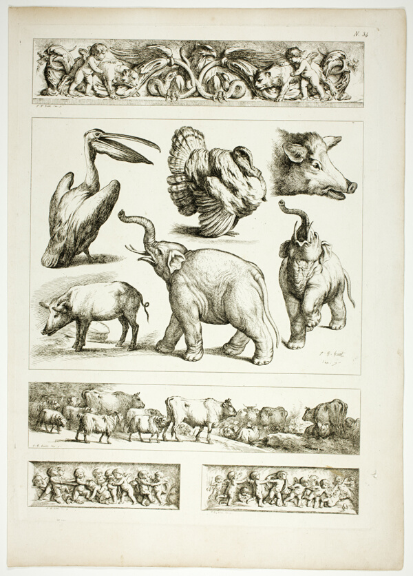 Plate 34 of 38 from Oeuvres de J. B. Huet
