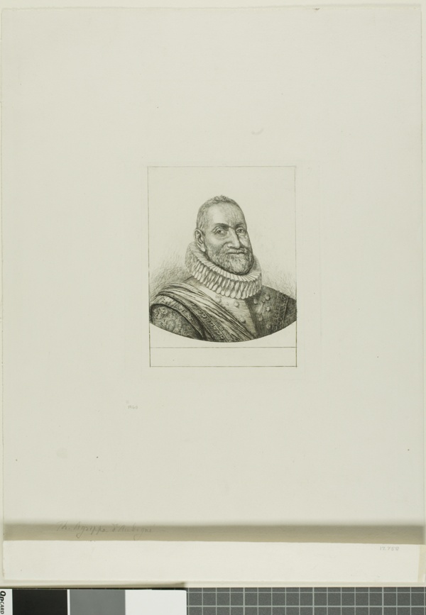 Portrait of Th. Agrippa d'Aubigné