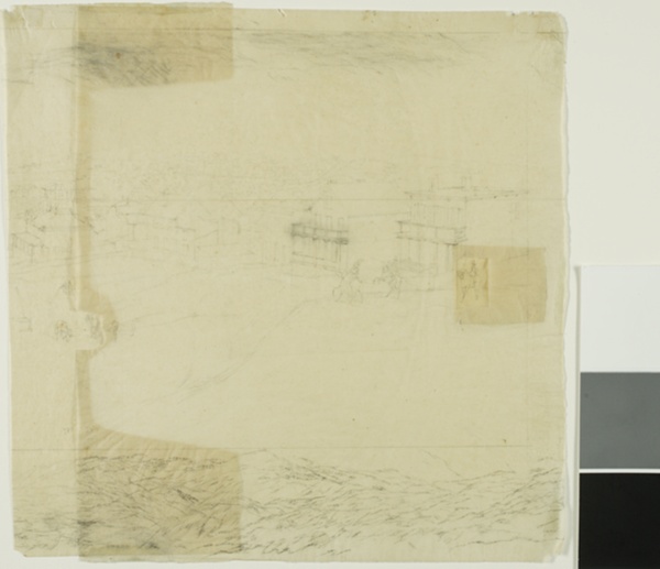 Study for San Francisco, far right section