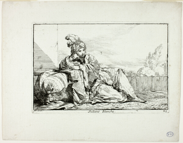 Sultane Blanche, plate 25 from Caravanne du Sultan à la Mecque