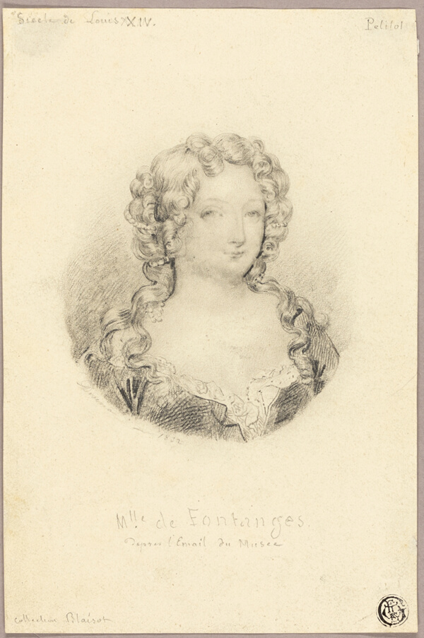 Medallion Portrait of Mlle de Fontanges