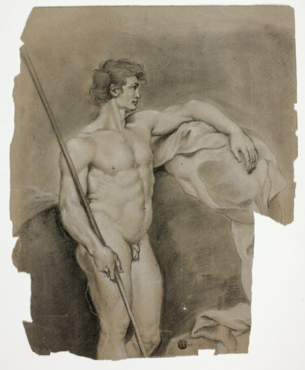 Standing Male Nude with Staff
