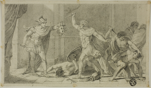 Perseus Confronting Phineas and his Followers with Head of Medusa