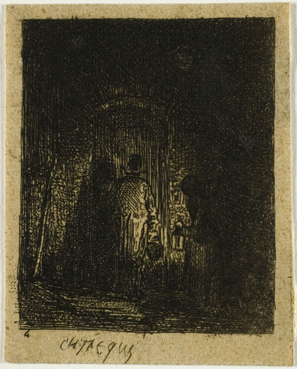 Man and Woman with Lanterns