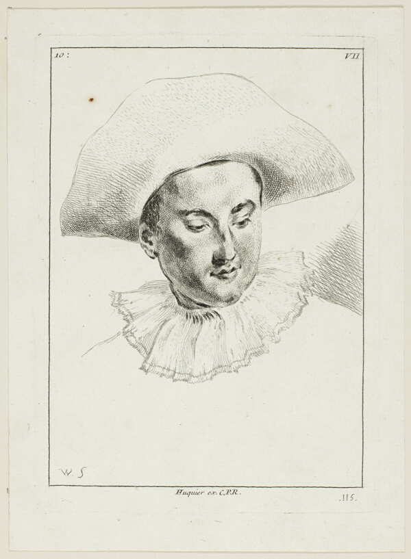 Man's Head (with hat and ruff)