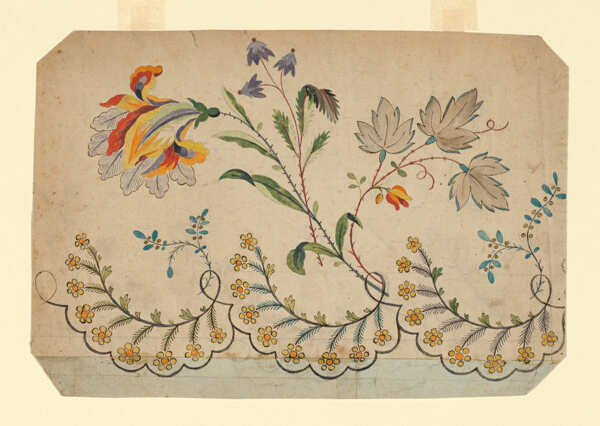 Design for a Woven, Printed, or Embroidered Dress or Skirt Border