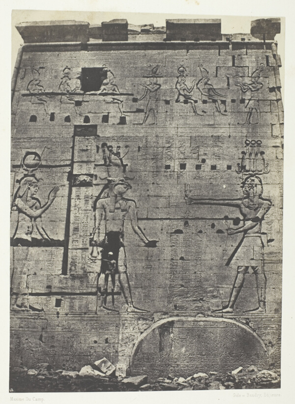 Grand Temple d'Isis à Philoe, Second Pylône; Nubie, plate 74 from the album 