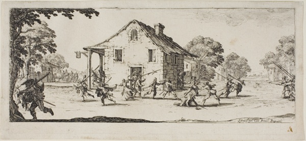 Scene of Pillage, plate four from The Miseries of War