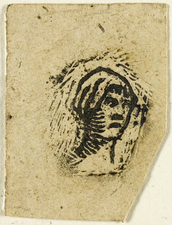 Sketches, Fragment: Head of a Woman Wearing a Kerchief