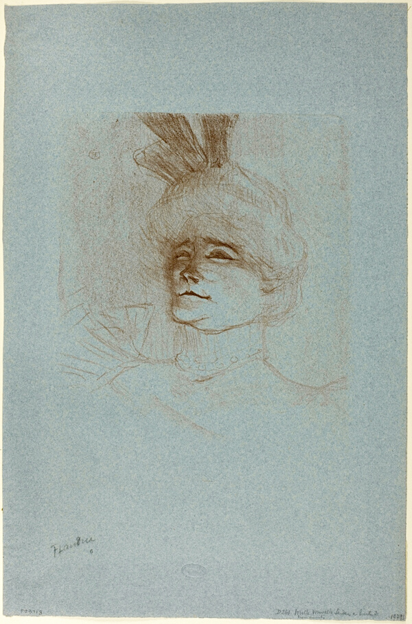 Portrait of Mademoiselle Marcelle Lender, three-quarter view