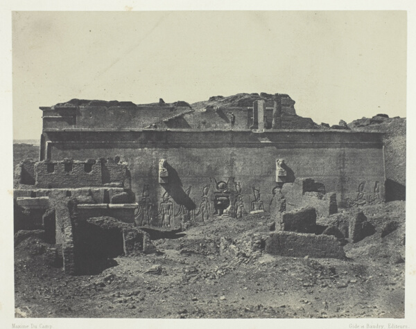 Façade Postérieure, Grand Temple de Dendérah (Teutyres), Haute Egypte, plate 18 from the album 