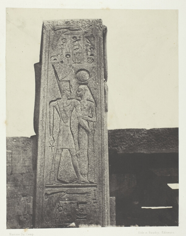 Palais de Karnak, Pilier Devant le Sanctuaire de Granit; Thèbes, plate 39 from the album 
