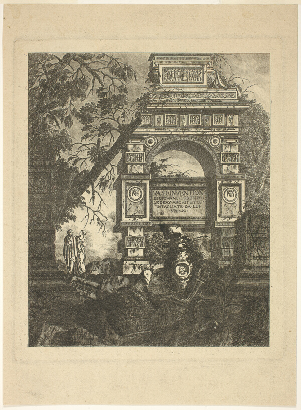 Frontispiece, plate one from Vasi Invention