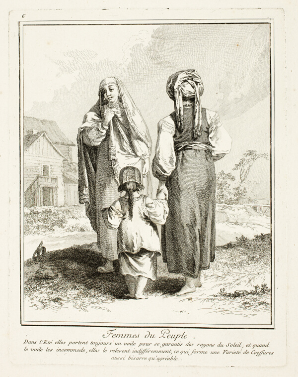 Women of the People, plate six from Divers Habillements des Peuples du Nord
