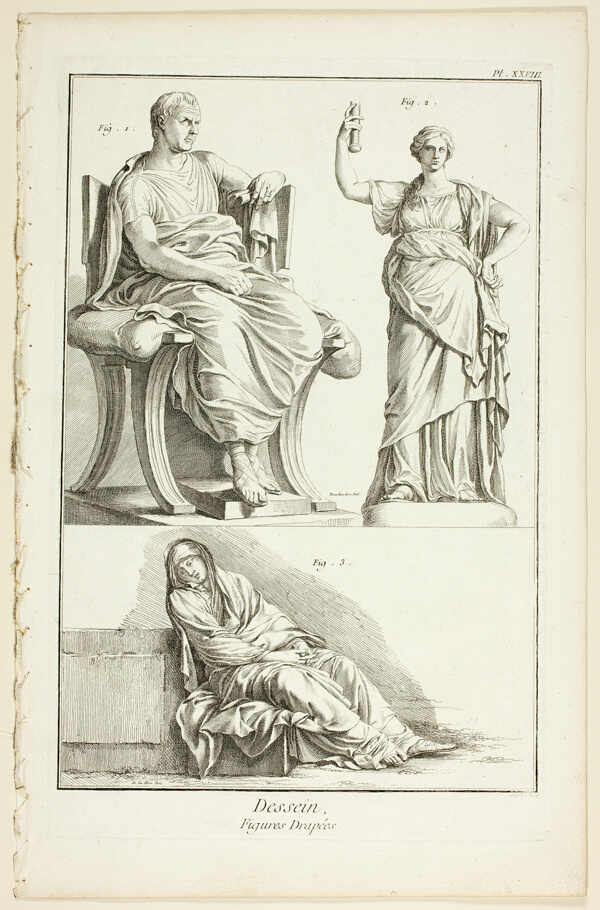 Design: Draped Figures, from Encyclopédie