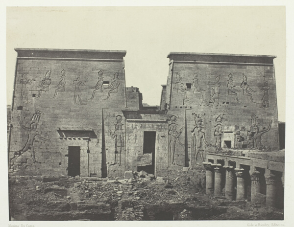 Drômos et Philônes, Grand Temple d'Isis à Pilônes; Nubie, plate 72 from the album 