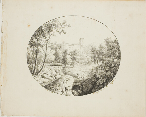 Landscape in an Oval