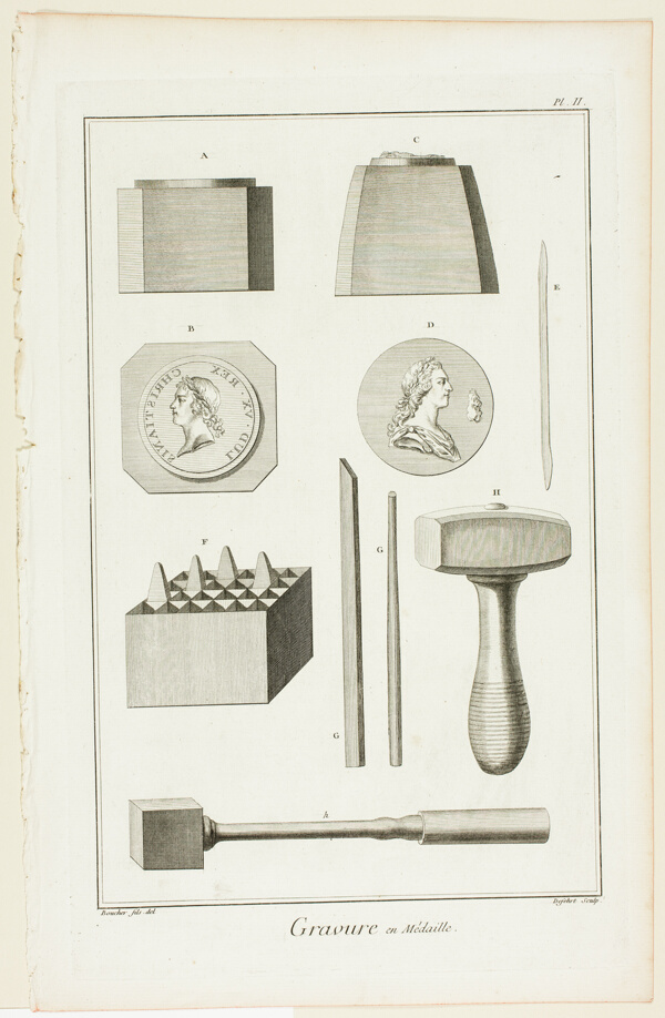 Medal Engraving, from Encyclopédie
