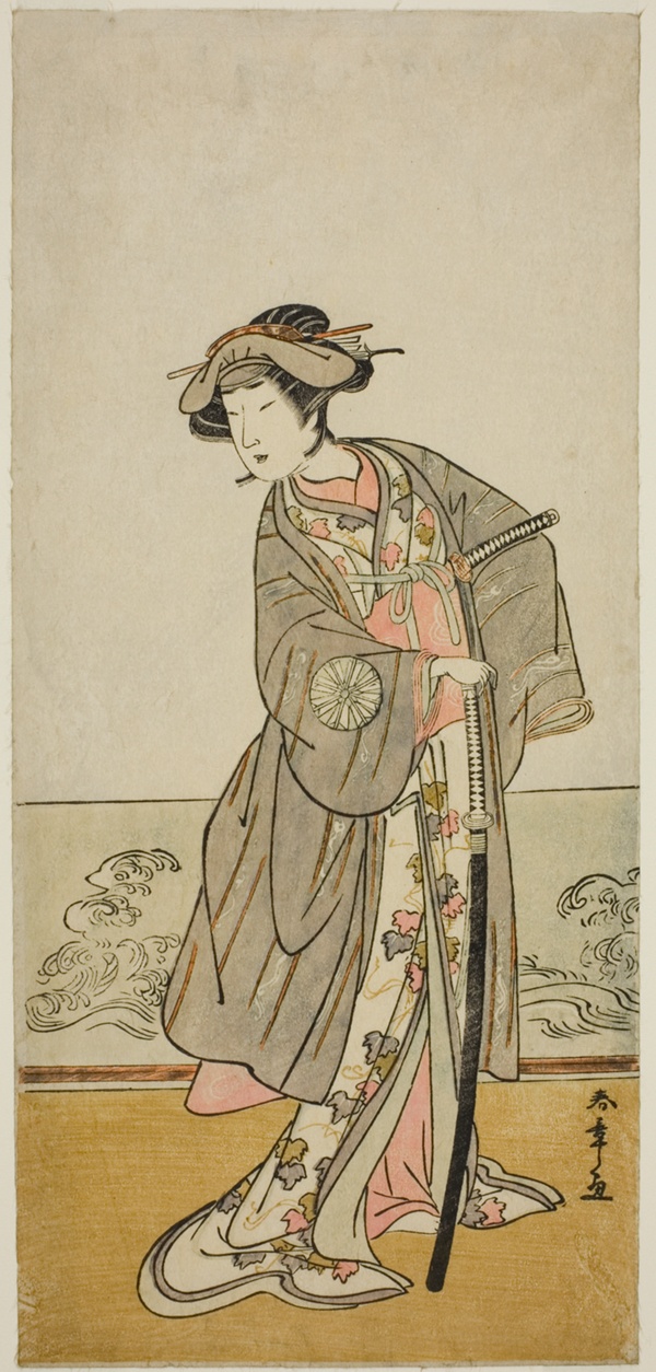 The Actor Nakamura Tomijuro I as Lady Hangaku (Hangaku Gozen) in the Play Wada-gassen Onna Maizuru, Performed at the Nakamura Theater in the Seventh Month, 1777