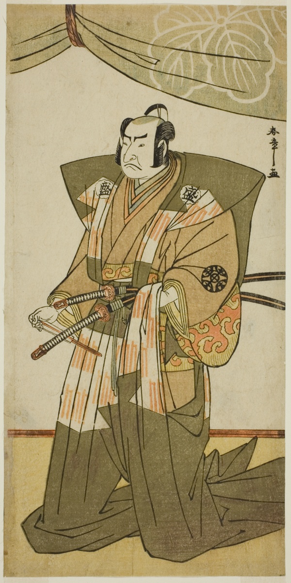 The Actor Nakamura Nakazo I as Saito Sanemori in the Play Kitekaeru Nishiki no Wakayaka, Performed at the Nakamura Theater in the Eleventh Month, 1780