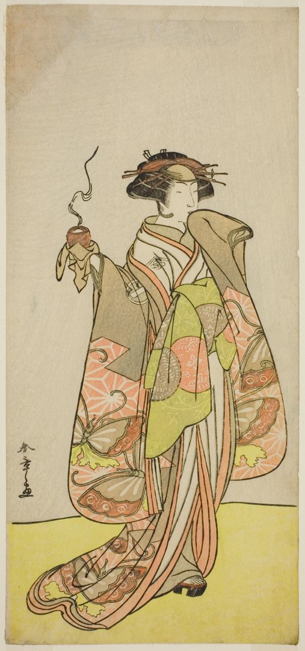 The Actor Ichikawa Monnosuke II as the Courtesan Kewaizaka no Shosho in the Play Sono Kyodai Fuji no Sugatami, Performed at the Morita Theater in the First Month, 1776