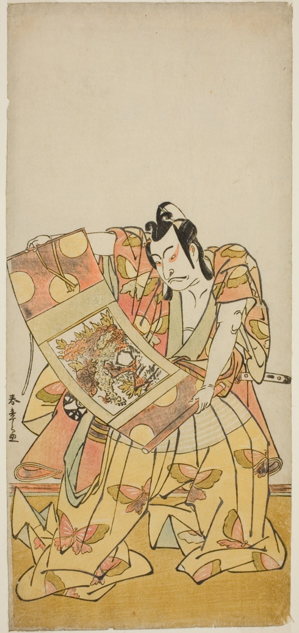 The Actor Nakamura Nakazo I as Soga no Goro Tokimune in the Play Kazoe Uta Ta Ue Soga, Performed at the Nakamura Theater in the First Month, 1776