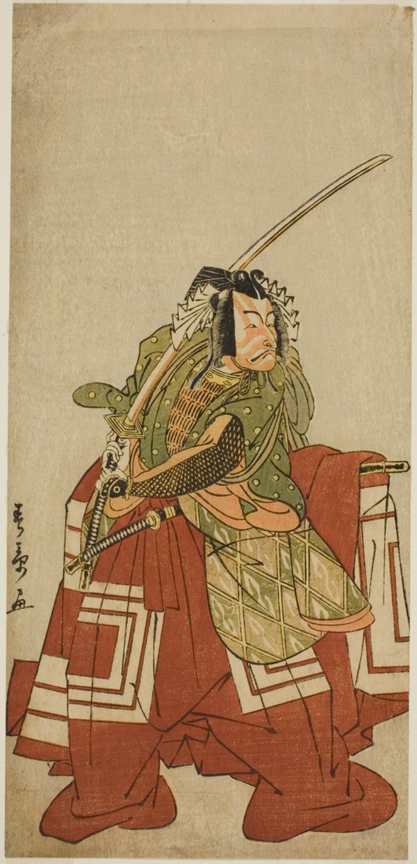 The Actor Ichikawa Danjuro V as Arakawa Taro in the Play Date Nishiki Tsui no Yumitori, Performed at the Morita Theater in the Eleventh Month, 1778