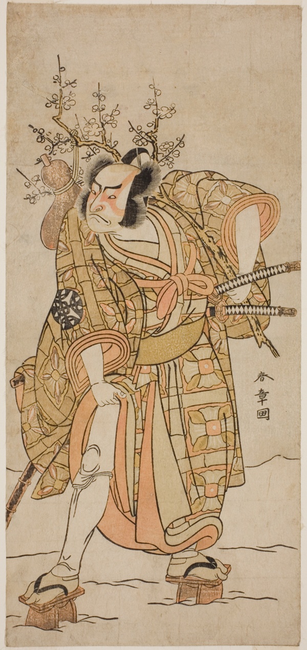 The Actor Nakamura Nakazo I as Matano no Goro in the Play Hana-zumo Genji Hiiki, Performed at the Nakamura Theater in the Eleventh Month, 1775