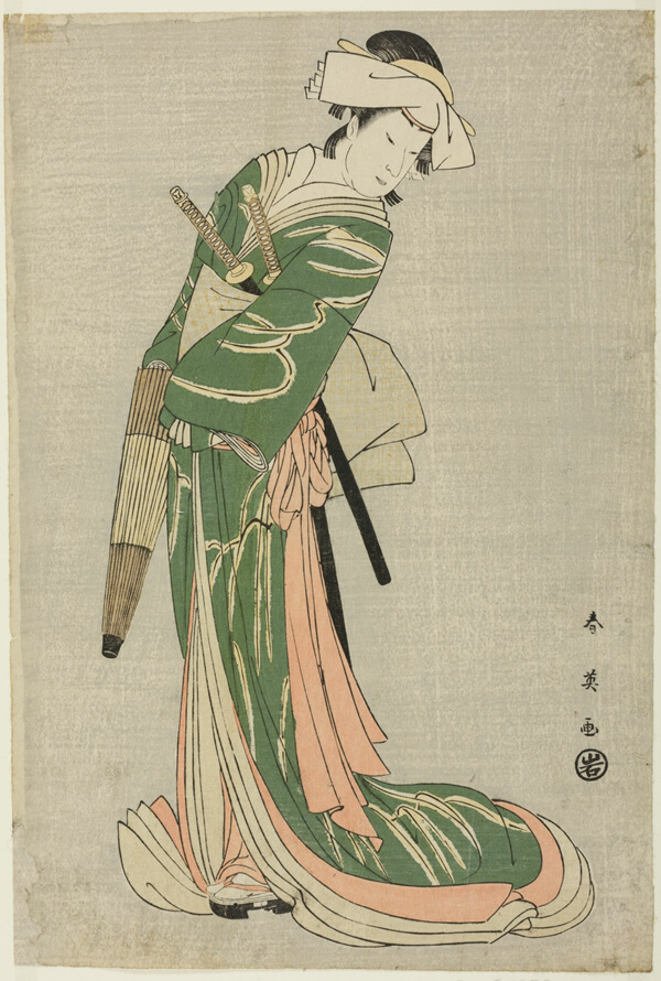 Actor Nakamura Noshio II as Tonase in “Model for Kana Calligraphy: Treasury of the 47 Loyal Retainers” (“Kanadehon chûshingura”)