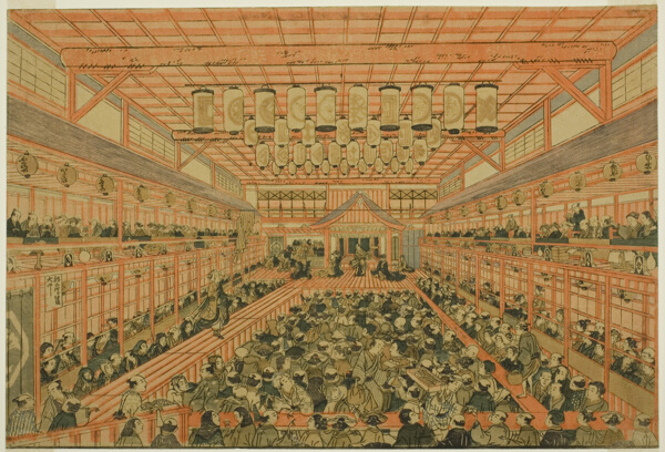 Perspective Picture of a Kabuki Theater (Uki-e Kabuki shibai no zu)