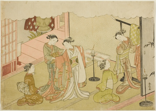 The Bride Changing Clothes (Iro-naoshi), the fifth sheet of the series 
