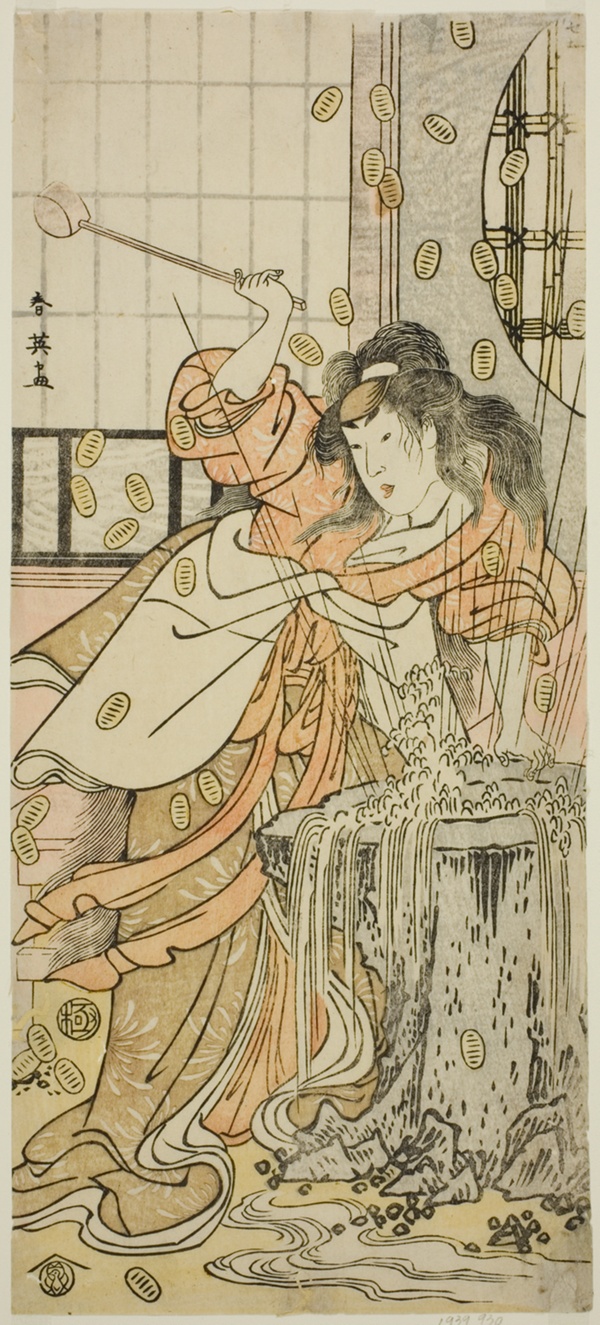 The Actor Segawa Kikunojo III as the Dragon Maiden Disguised as Osaku in the Play Sayo no Nakayama Hiiki no Tsurigane, Performed at the Nakamura Theater in the Eleventh Month, 1790