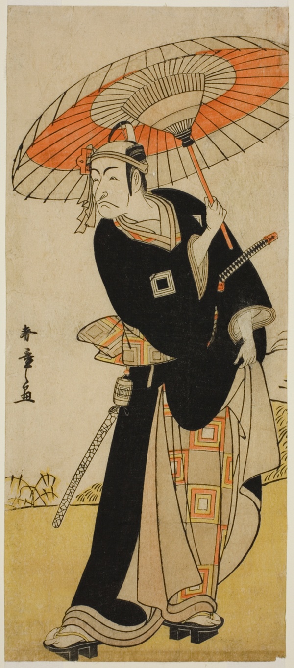 The Actor Ichikawa Danjuro V as Hanakawado no Sukeroku in the Play Nanakusa Yosooi Soga, Performed at the Nakamura Theater in the Fifth Month, 1782