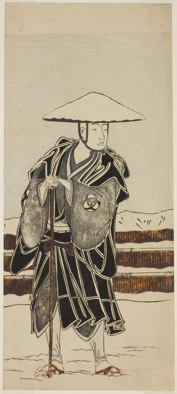 The Actor Bando Mitsugoro I as Abbot Saimyo-ji Tokiyori, Disguised as a Monk, in the Joruri 