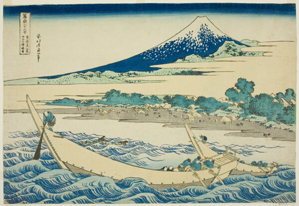 Tago Bay near Ejiri on the Tokaido (Tokaido Ejiri Tagonoura ryakuzu), from the series 