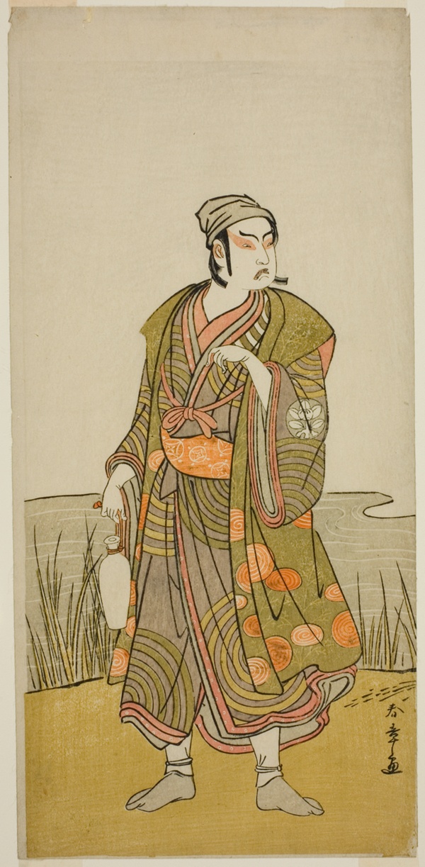The Actor Ichimura Uzaemon IX as the Potter Tsuchihei in the Play Higashiyama Momiji no Kadode, Performed at the Ichimura Theater in the Ninth Month, 1778