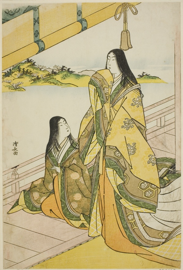Sei Shonagon and Her Companion, from an untitled series of court ladies