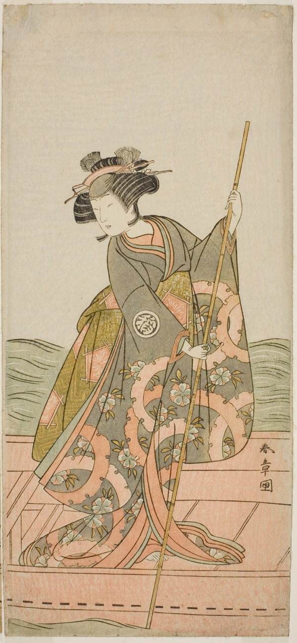 The Actor Yoshizawa Iroha I as Princess Yosooi (Yosooi Hime) in the Play Kikujido Shuen no Iwaya, Performed at the Morita Theater in the Eleventh Month, 1775