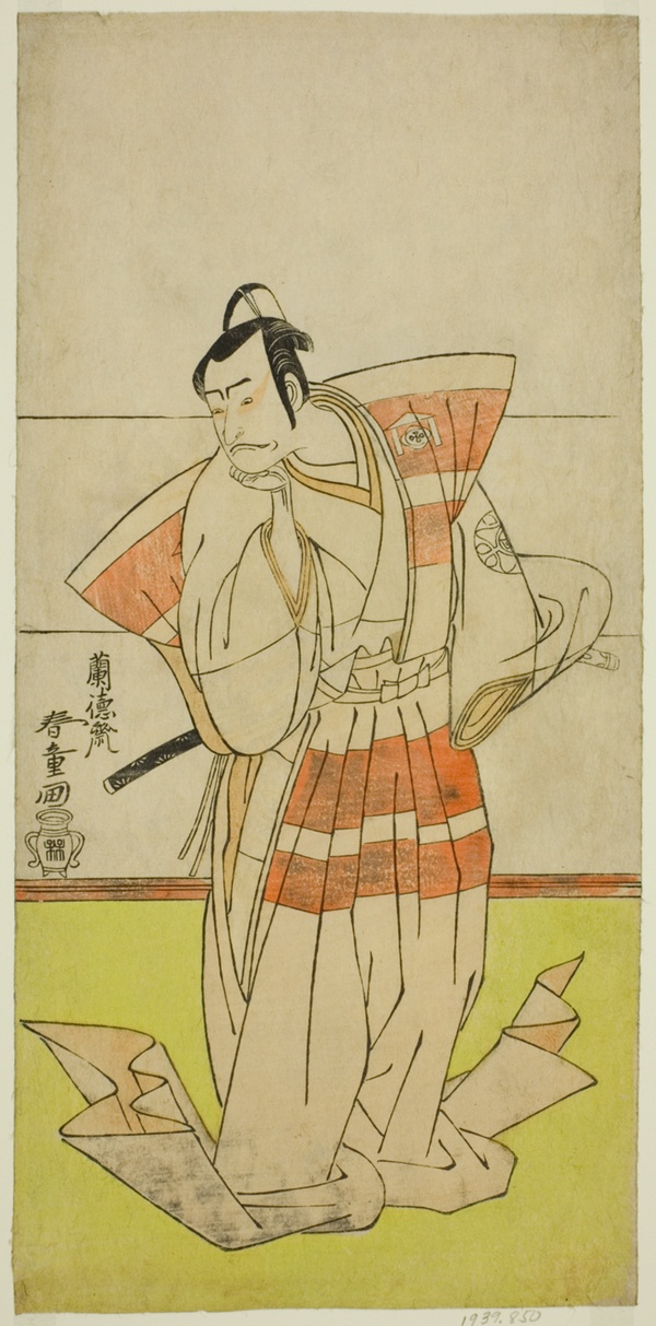 The Actor Nakamura Nakazo I as Kudo Suketsune in the Play Edo no Fuji Wakayagi Soga, Performed at the Nakamura Theater in the First Month, 1789
