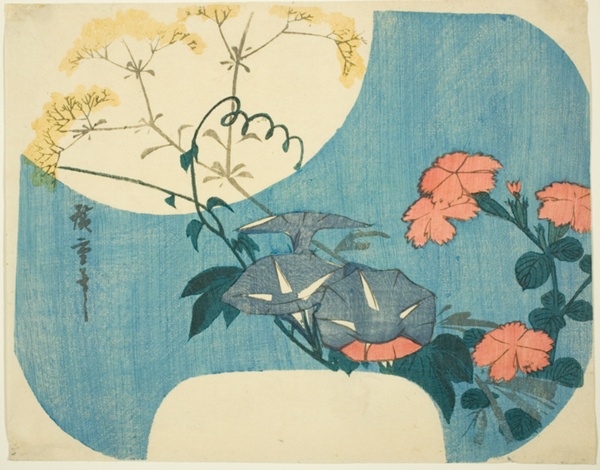 Morning Glories, Pinks, and Maiden Flower, from the series 