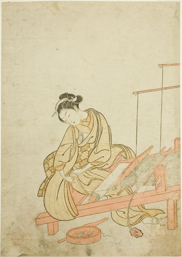 Young Woman at a Loom