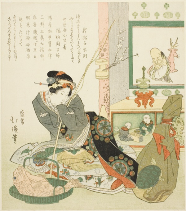 Lady Seated by a Tokonoma Alcove