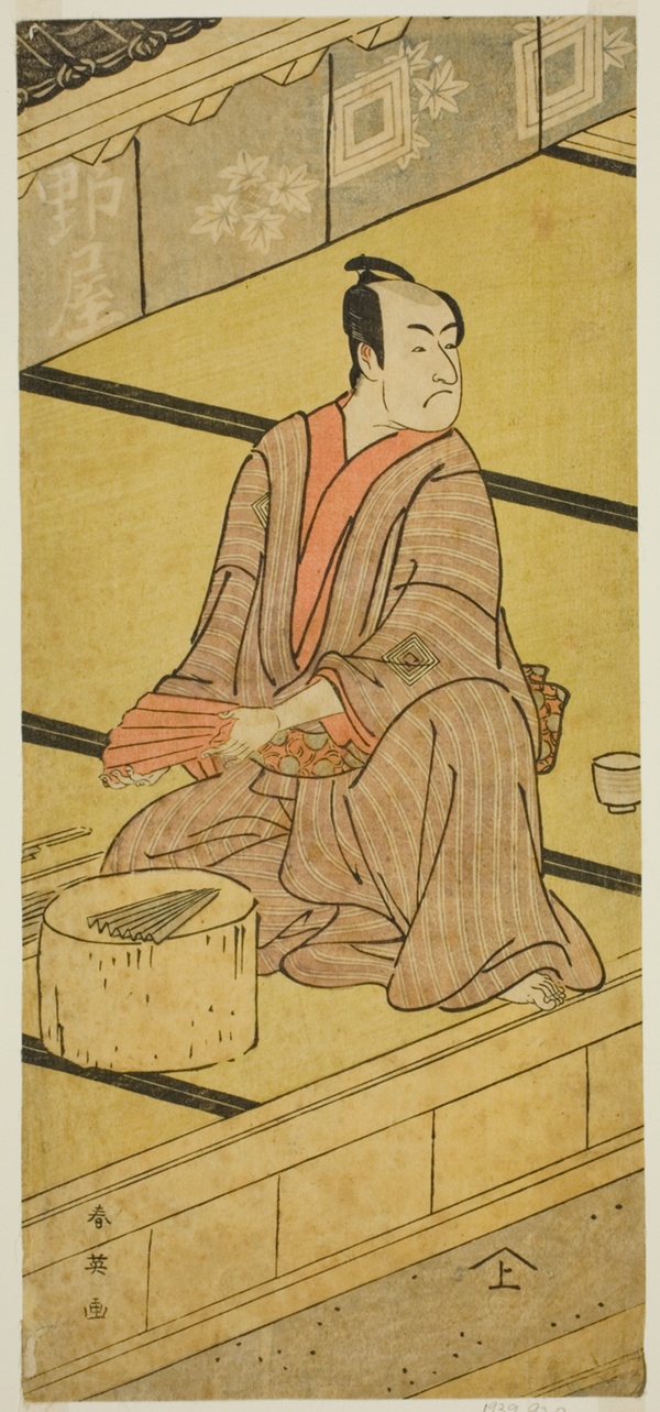 The Actor Ichikawa Monnosuke II as Daidoji Tabatanosuke in the Play Mukashi Mukashi Tejiro no Saru, Performed at the Ichimura Theater in the Eighth Month, 1792