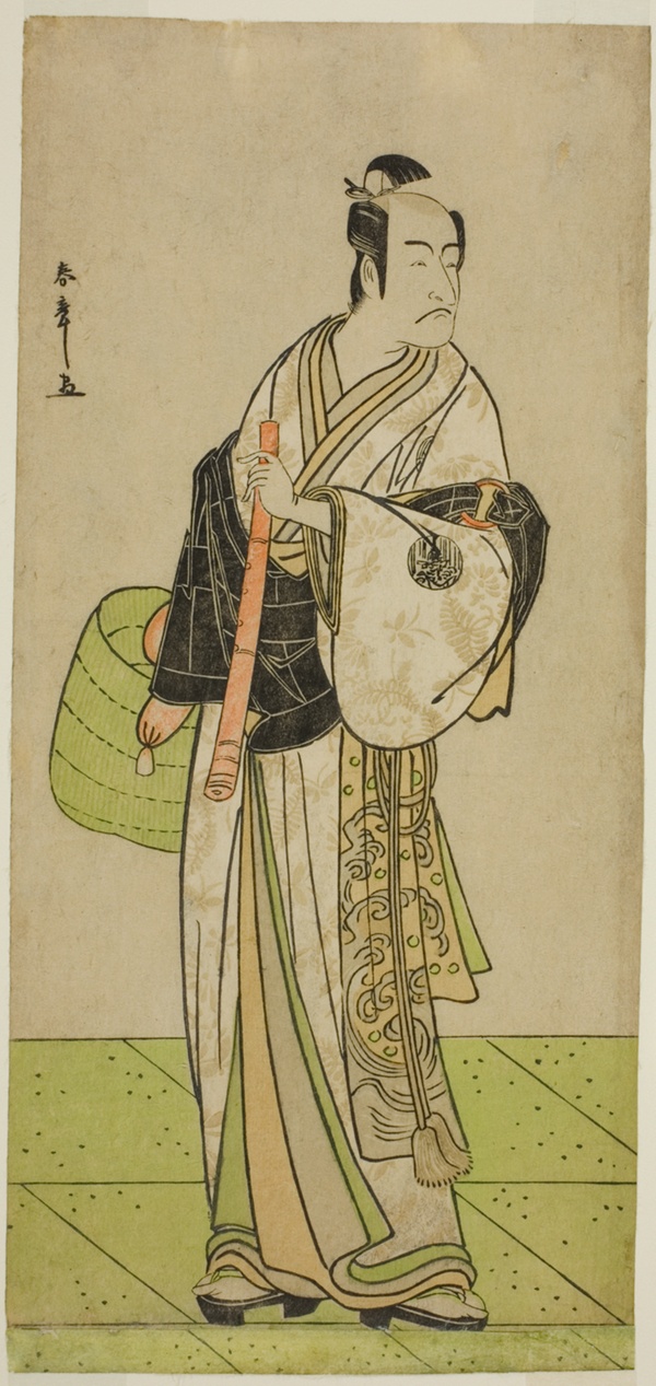 The Actor Ichikawa Ebizo as Kudo Suketsune Disguised as a Komuso in the Play Waka Murasaki Edokko Soga, Performed at the Ichimura Theater in the First Month, 1792