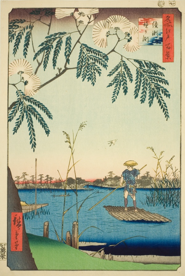 Ayase River and Kanegafuchi (Ayasegawa Kanegafuchi), from the series 