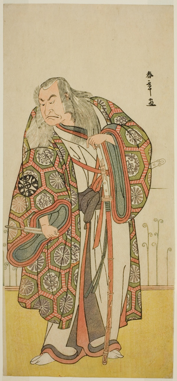 The Actor Nakamura Nakazo I as the Sword Master Takuma Genryu (?) in the Play Edo no Fuji Wakayagi Soga (?), Performed at the Nakamura Theater (?) in the First Month, 1789 (?)